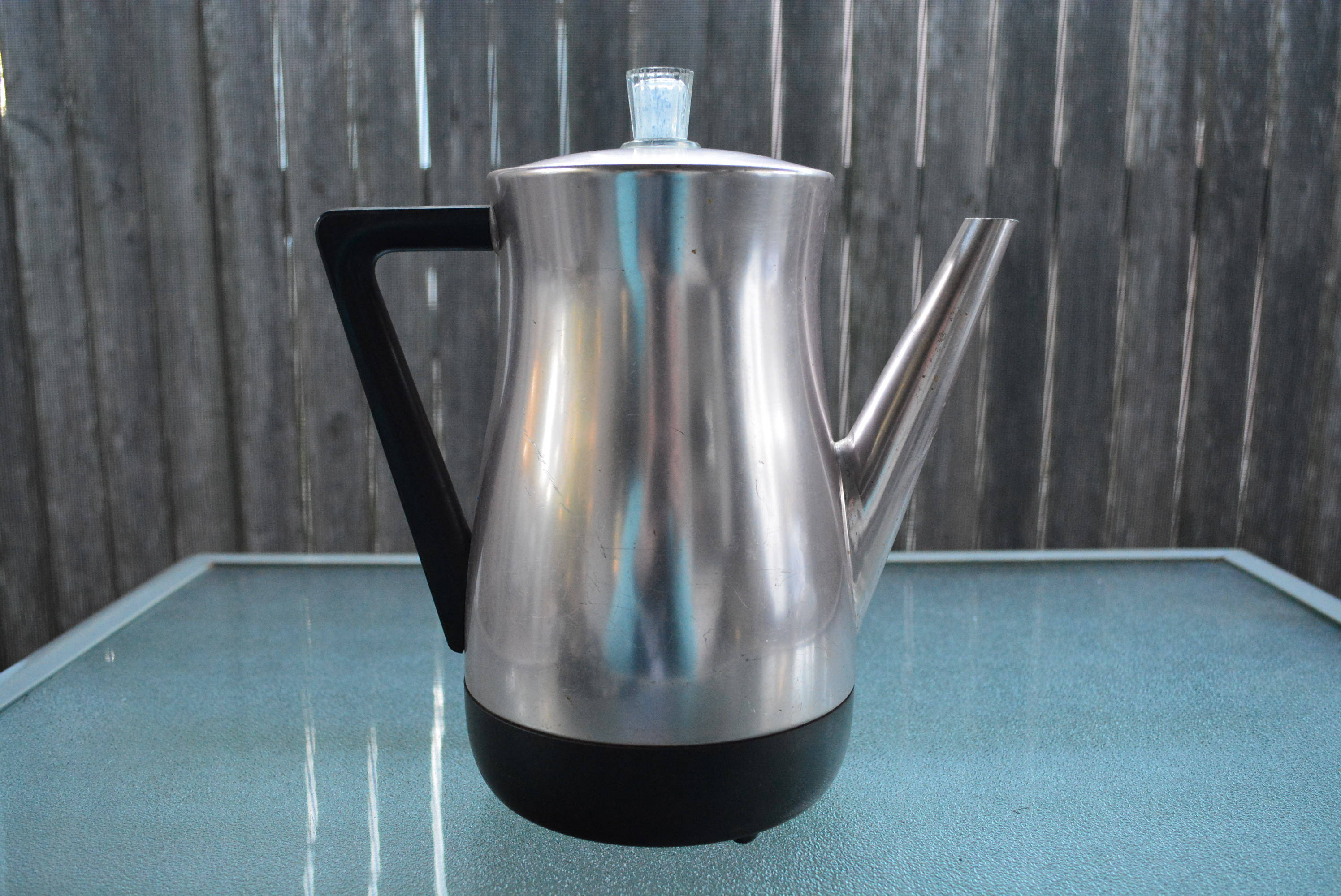 West Bend Pink Aluminum Electric 8 Cup Coffee Percolator