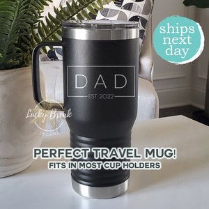 40oz Simple Modern Handle Mug With Straw Personalized Name Engraved  Stainless Steel Travel Tumbler SHIPS NEXT DAY 