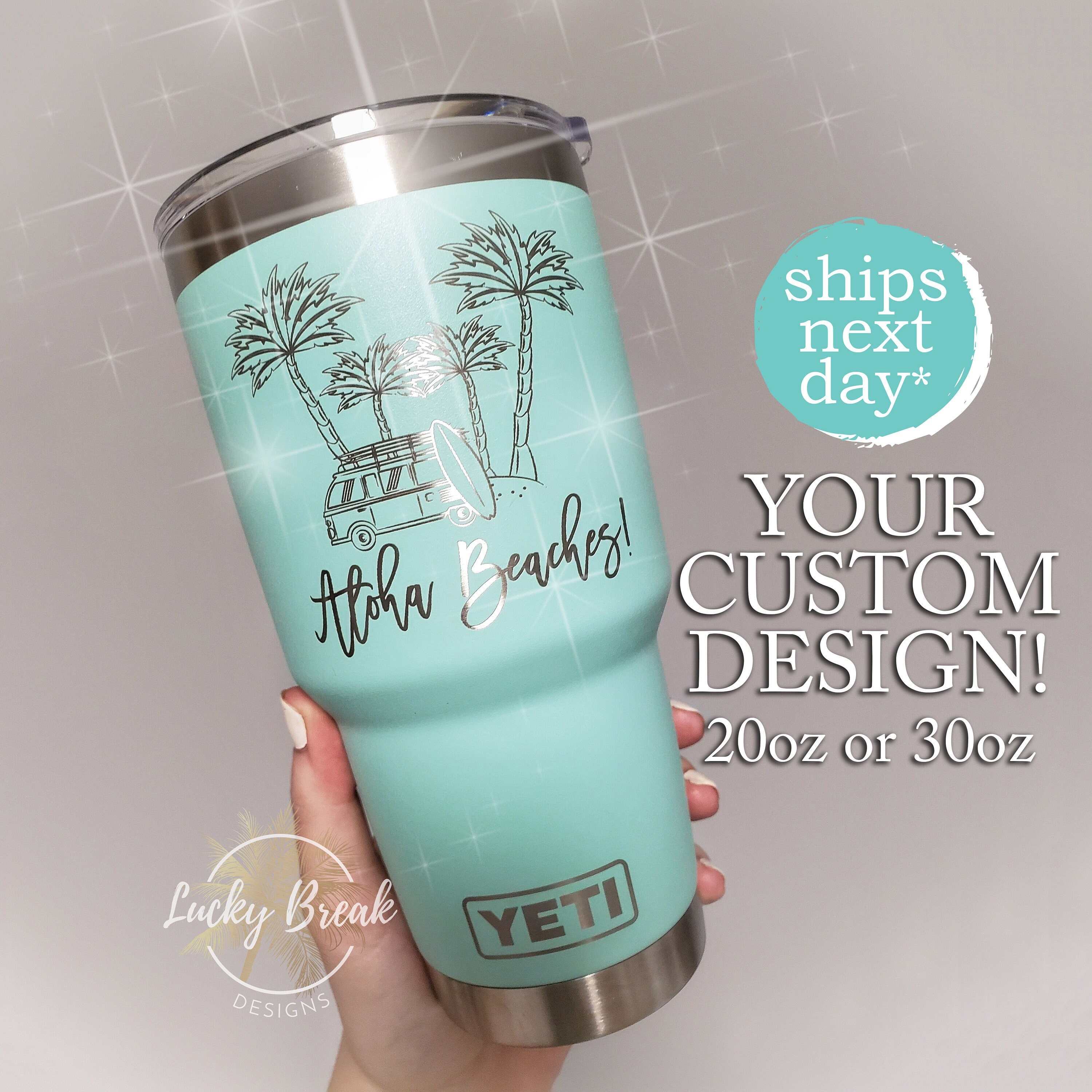 Custom Engraved Yeti Tumbler 30oz Any Team, School, Logo! – Lit