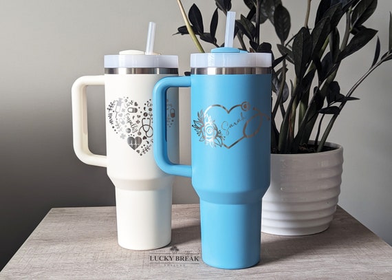 40oz Stanley Handle Mug With Straw - Nurse Doctor