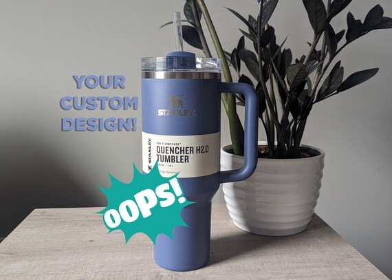 OOPS Dented 40oz Twilight Stanley Handle Mug With Straw - Your