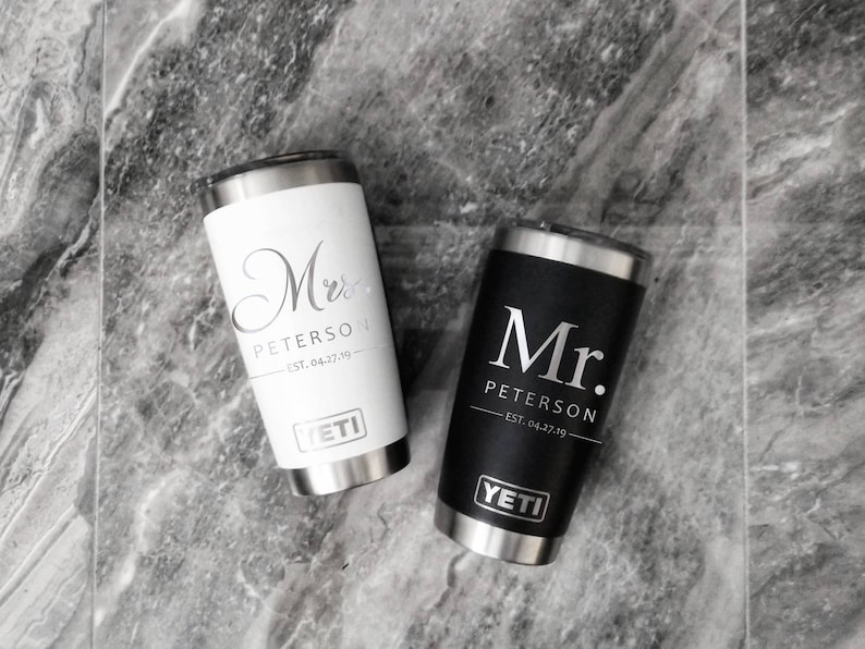 mr and mrs yeti tumblers