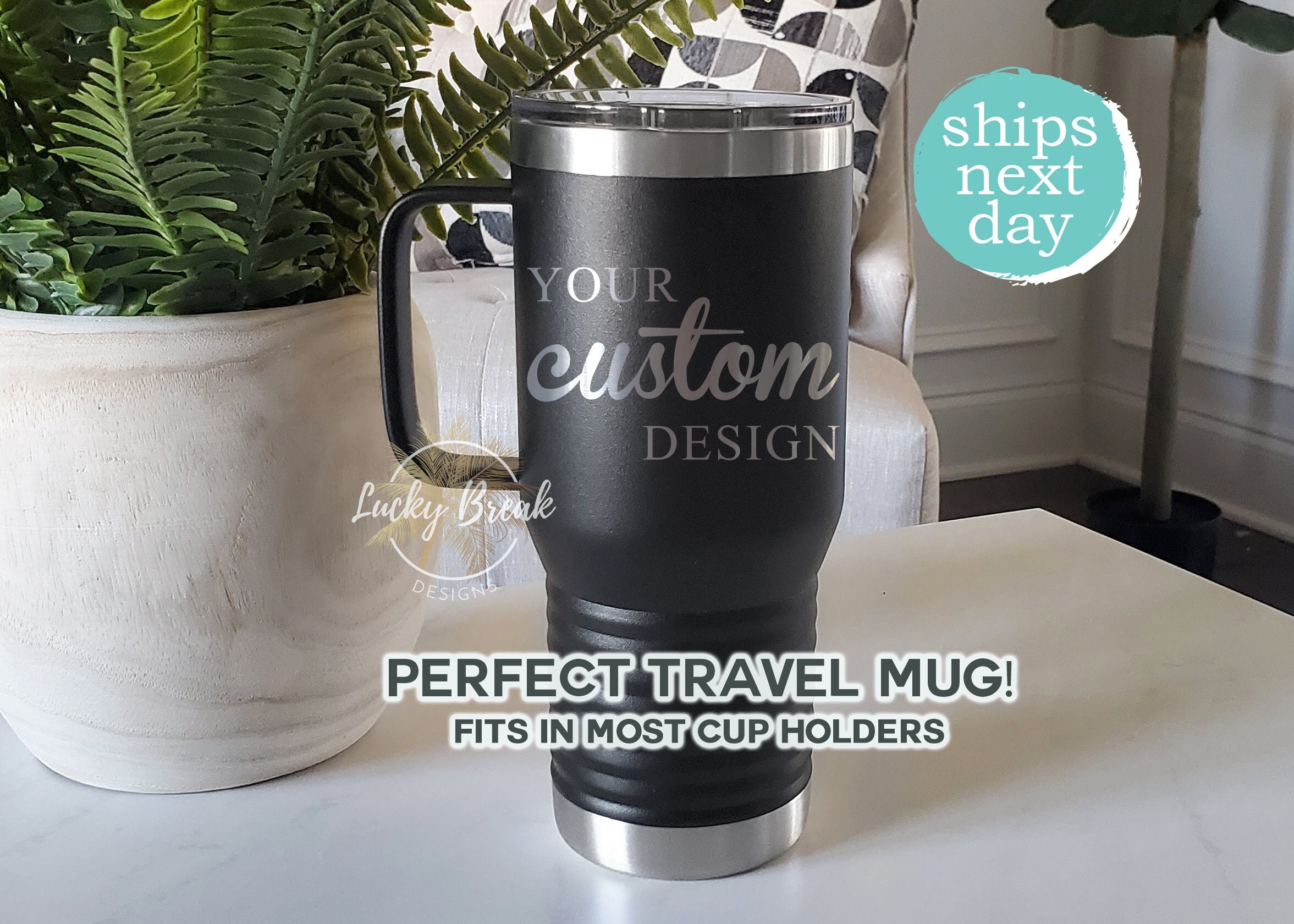 Travel Mug 16oz — Custom Logo USA