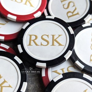 Custom Poker Chips, Personalized Logo Drink Tokens, Set of 25 Full ...