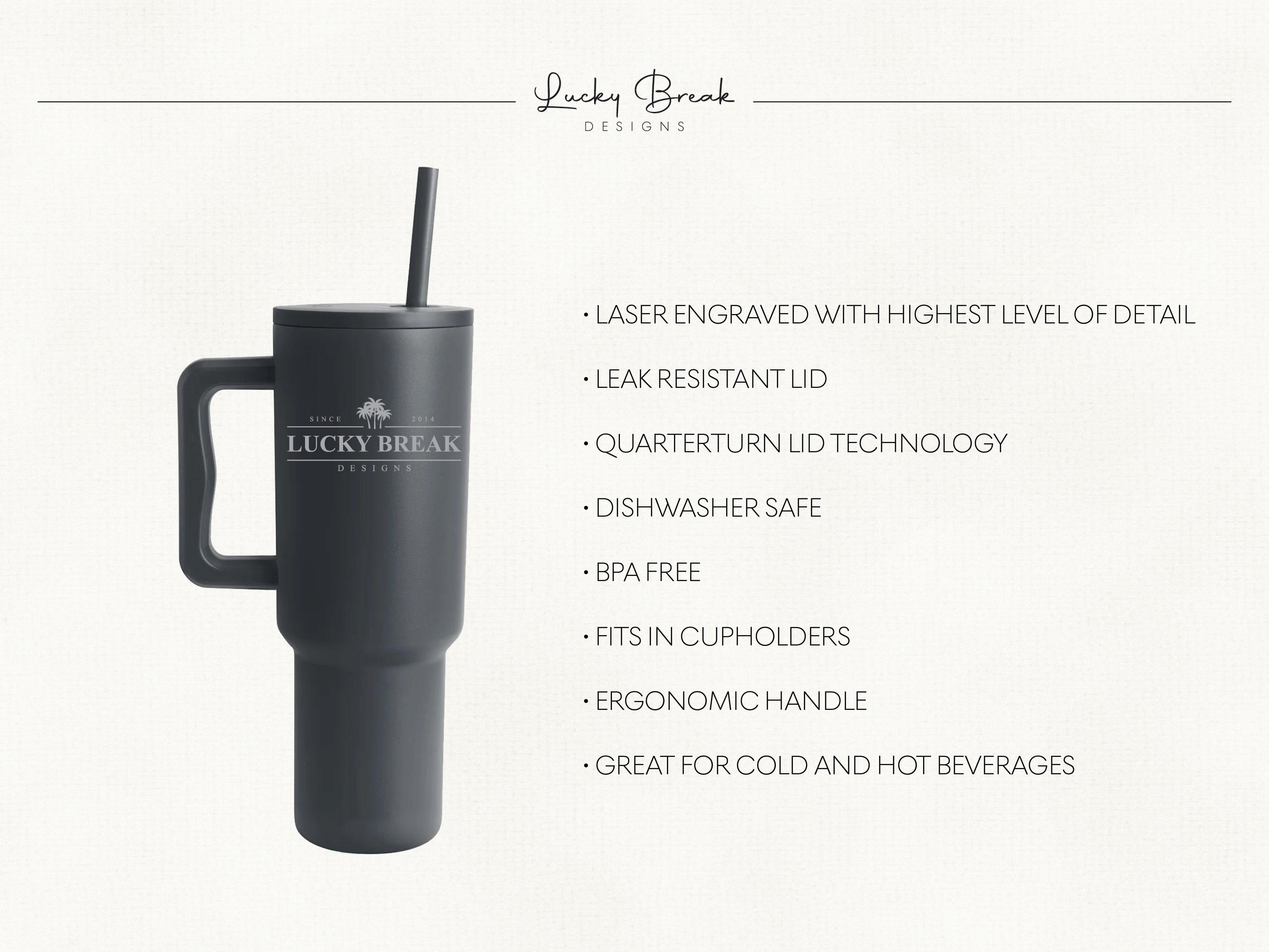 Modern Personalized Name 16oz Stainless Steel Mug, Design: S4