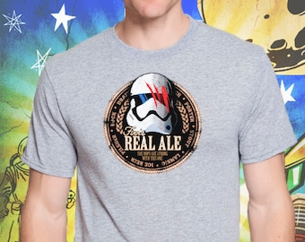 Star Wars / Finn Dameron  / Finn's Real Ale / Men's Gray Performance T-Shirt