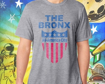 The Bronx Shirt / All America City / Men's Gray Performance T-Shirt