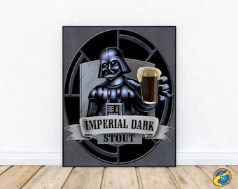 Star Wars Darth Vader Imperial Dark Stout Poster - Digital Download