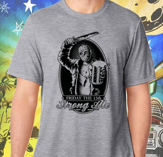 Friday the 13th / Jason's Strong Ale in Black / Men's Etsy