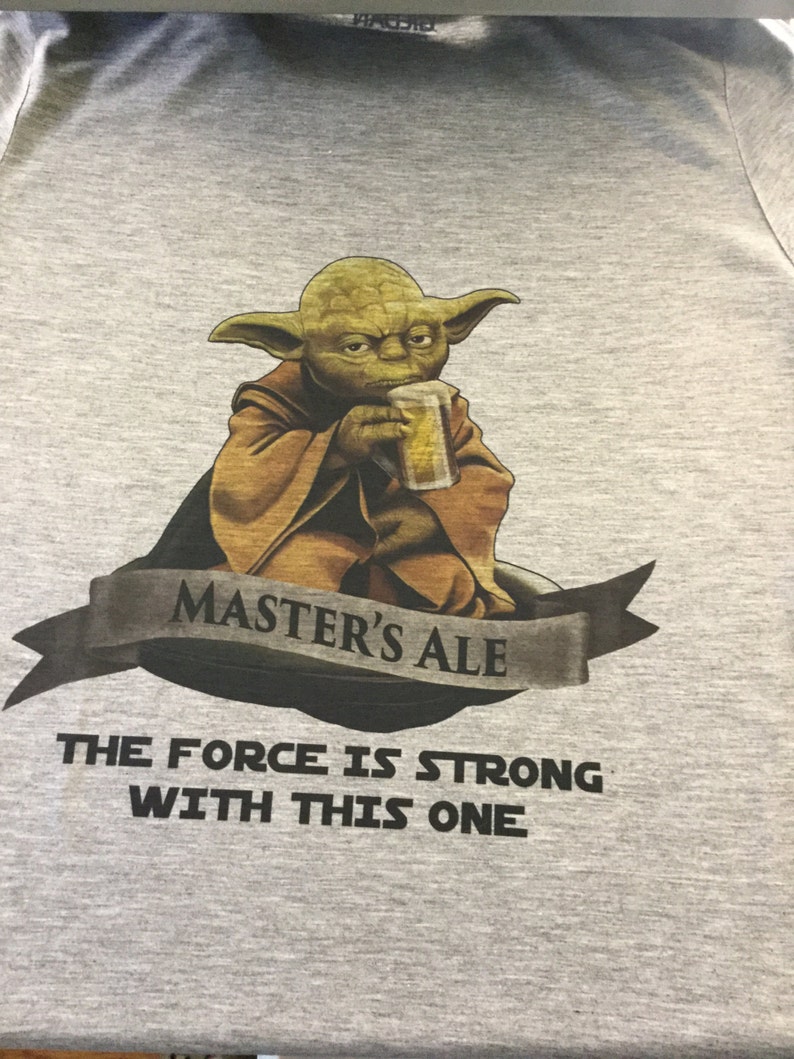 Star Wars / Master Yoda Ale / Men's Gray Performance T-Shirt image 2