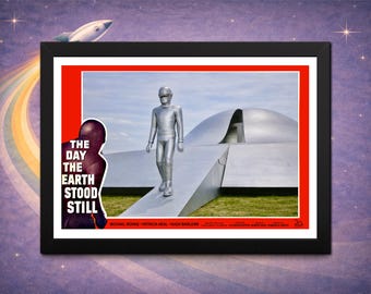 Framed The Day the Earth Stood Still Gort Robot Framed Print (12x8)