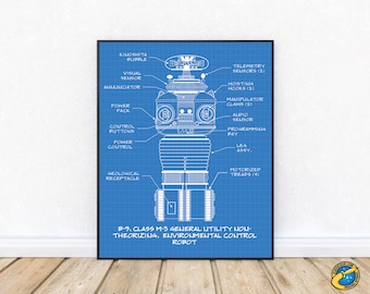 Lost in Space Robot B9 Poster - Digital Download