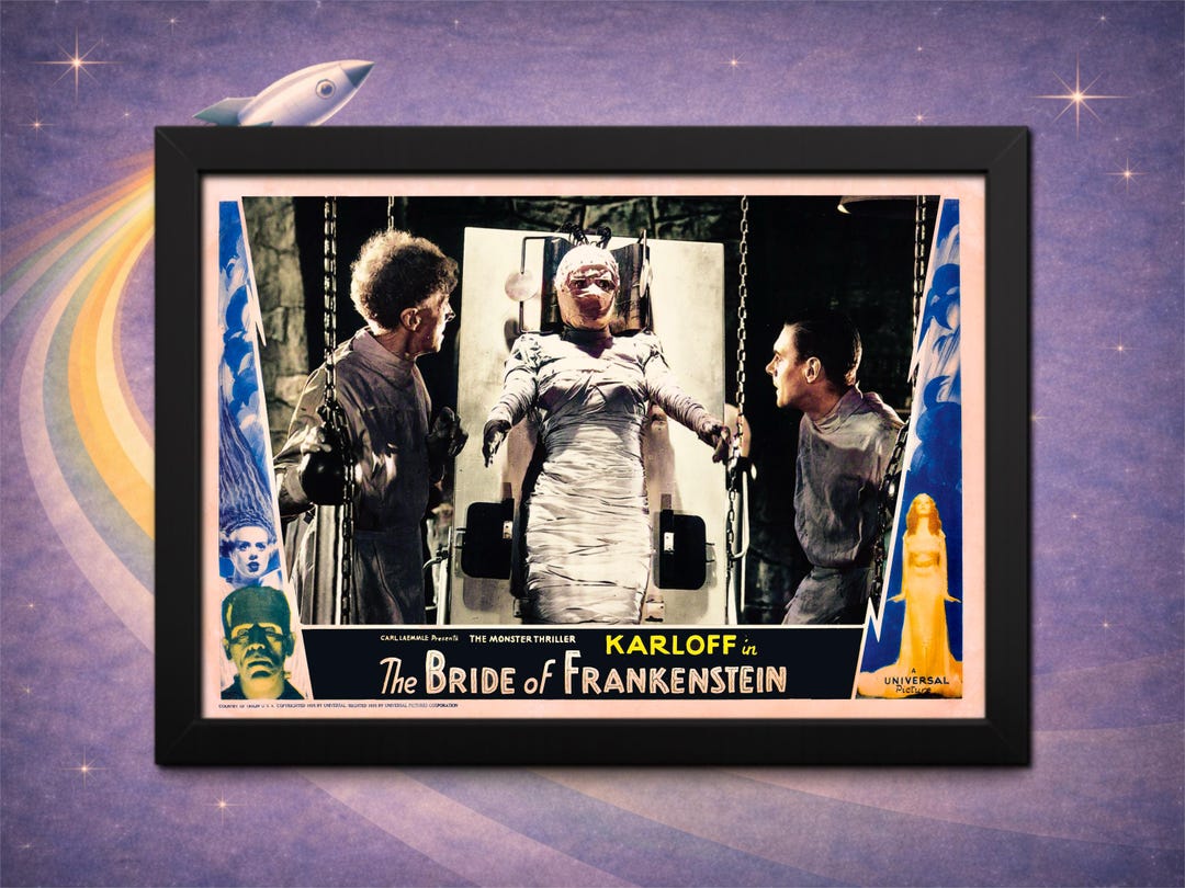 Framed Bride of Frankenstein Framed Print: Classic Horror Movie Poster ...