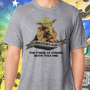 Star Wars / Master Yoda Ale / Men's Gray Performance T-Shirt image 1