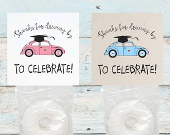 Personalized Graduation Mints, Party Favors, Wint-O-Green or Peppermint