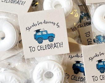 Graduation Jeep Mints, Custom Party Favors (Set of 25)