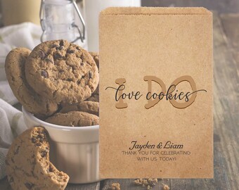Personalized Wedding Cookie Bags, Graduation Favor Goodie Bags