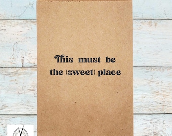 Custom Treat Bags – Rustic Wedding Favor, Cookie, Popcorn Bags