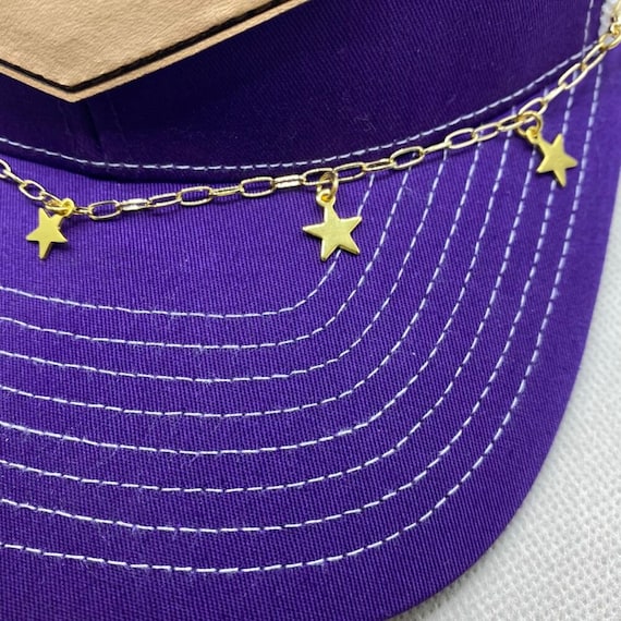 Gold Star Trucker Hat Bling, Charm Chain for Trucker Hat  display picture 2