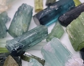 Mixed Parcel Natural tourmaline rock and mineral watermelon tourmaline Indicolite collection rough rock raw lot rubellite tourmaline