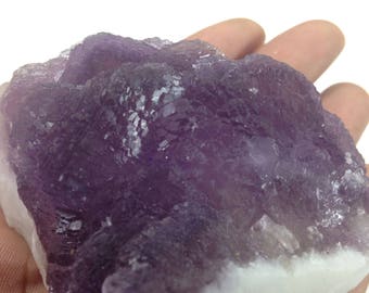 Pinkish Purple fluorite/specimen/loose crystal/mineral collection/cubic fluorite/gemstone/rough rock/soulgemz314/rainbow fluorite/rockhound