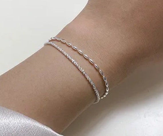 Double Strand Silver Bracelet! - image 5