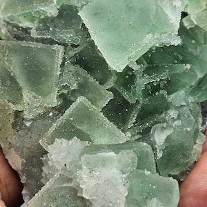 Amazing Cubic Green Fluorite crystal specimen!
