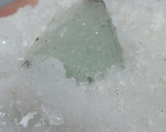 Fluorite Crystals on Quartz Matrix