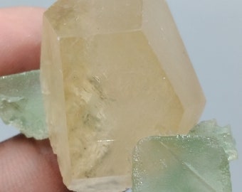 Golden Calcite with Fluorite!!