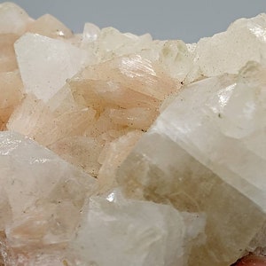 Apophyllite and stilbite Crystal Cluster image 6