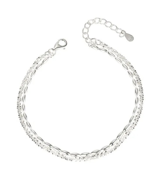 Double Strand Silver Bracelet! - image 2