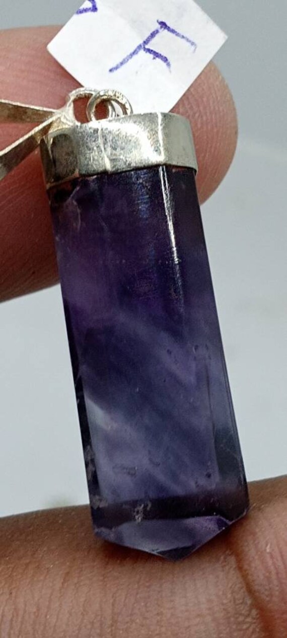 Sterling Silver Fluorite Crystal Pendant! - image 8