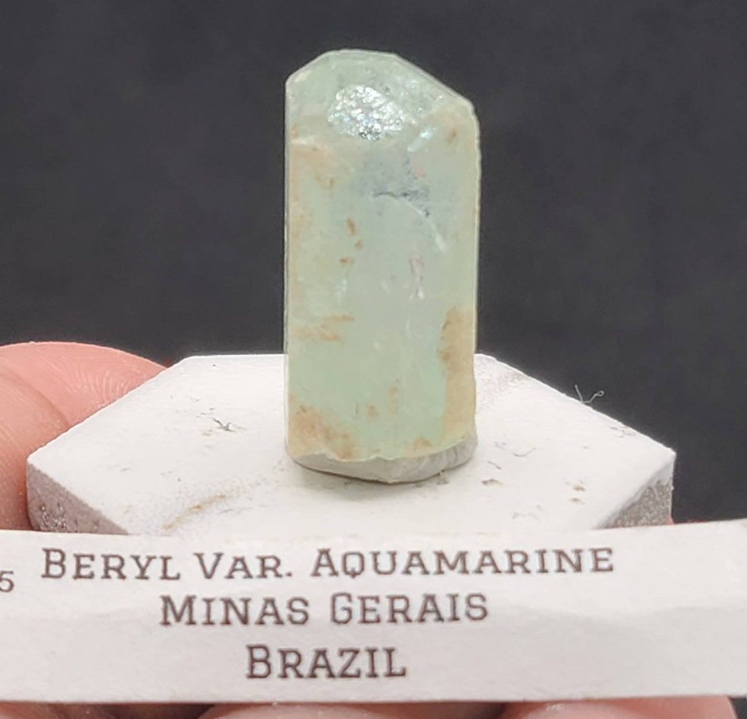 Brazil Pinacoidal Aquamarine Old Collectors Minas Gerais - Etsy