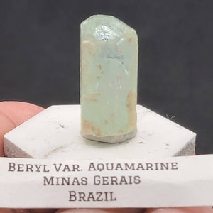 Brazil Pinacoidal Aquamarine Old Collectors Minas Gerais