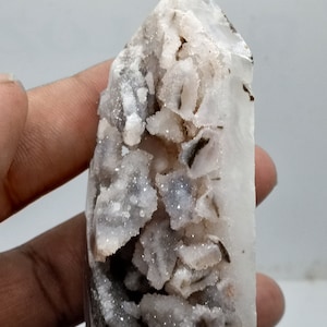 Druzy Quartz Geode Tower!