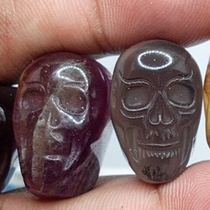 Fluorite Crystal Skull Carving 4 Piece Parcel.