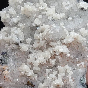 Quartz Cluster with Chalcopyrite and Dolomite