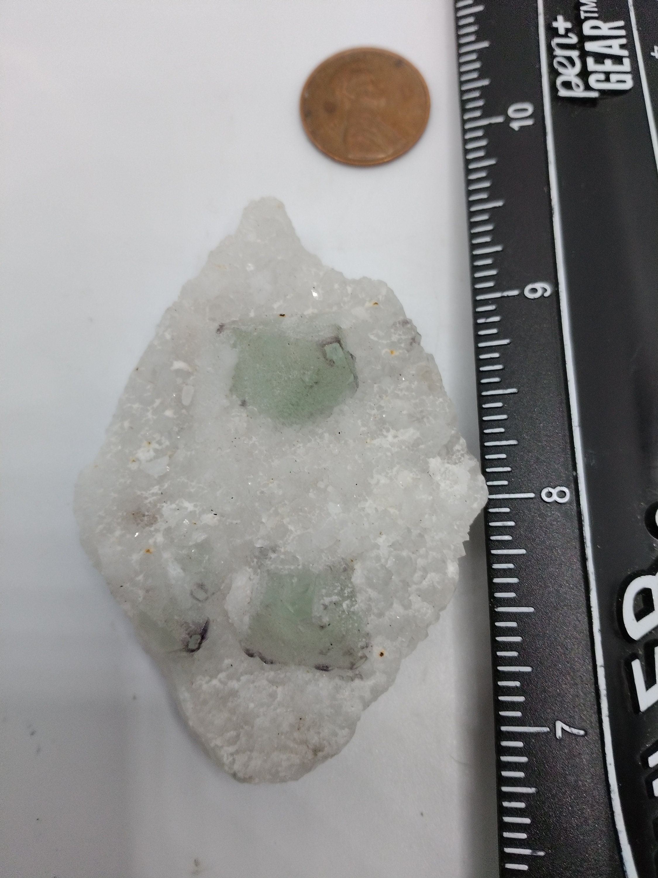 石英上の蛍石 石英マトリックス上の蛍石結晶 - Etsy 日本