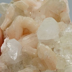 Apophyllite and stilbite Crystal Cluster image 9