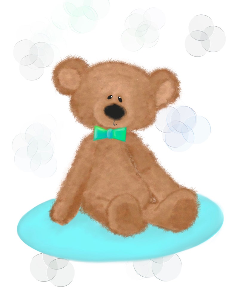 Teddy Bear Print Teddy Bear Nursery Baby Bear Nursery Etsy