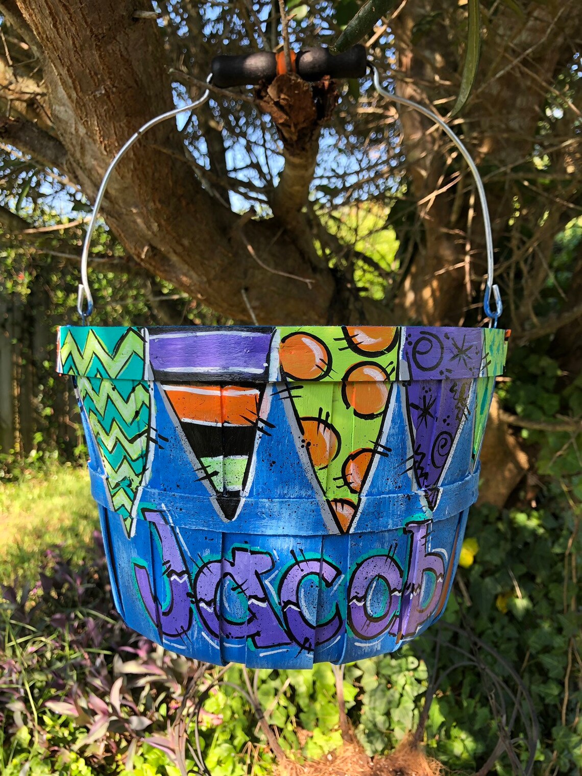 Trick or Treat Basket Halloween Halloween Basket Etsy