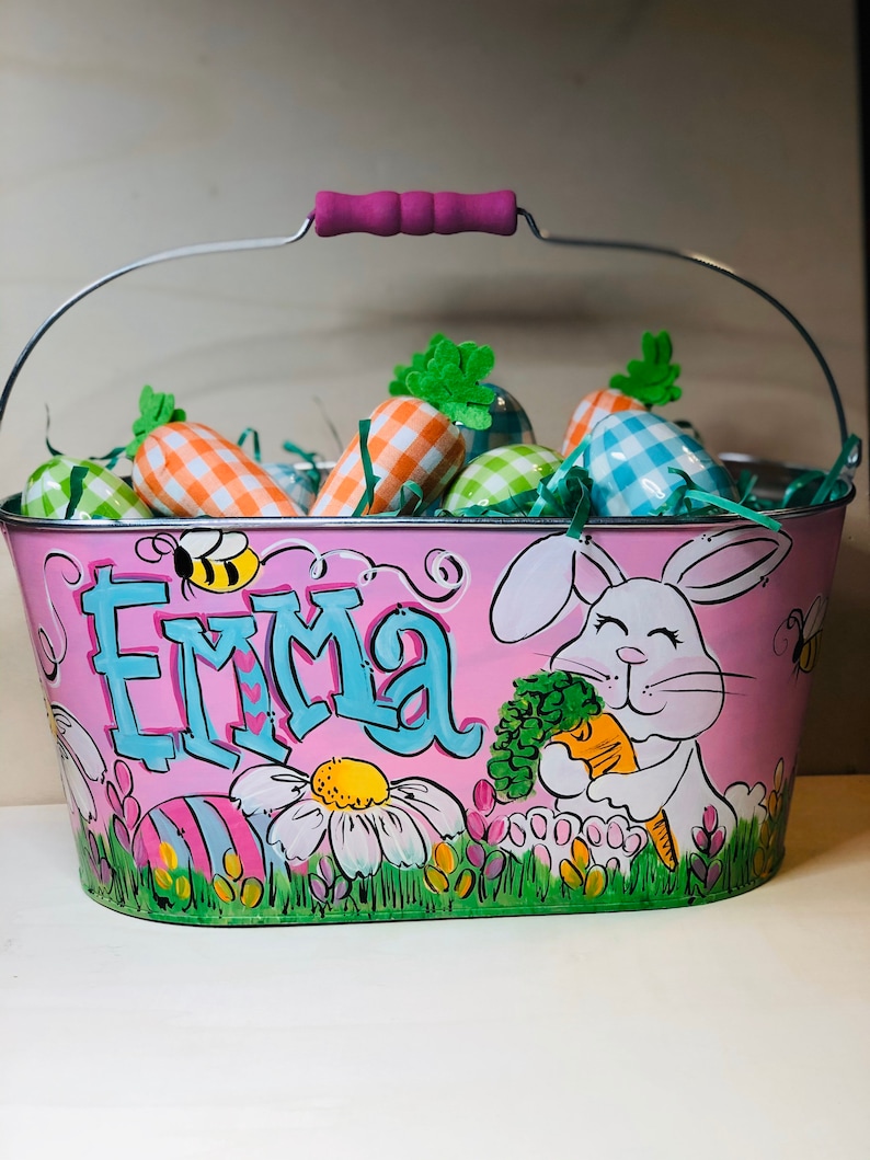 Personalized Easter Basket Girl Easter Basket Easter Etsy