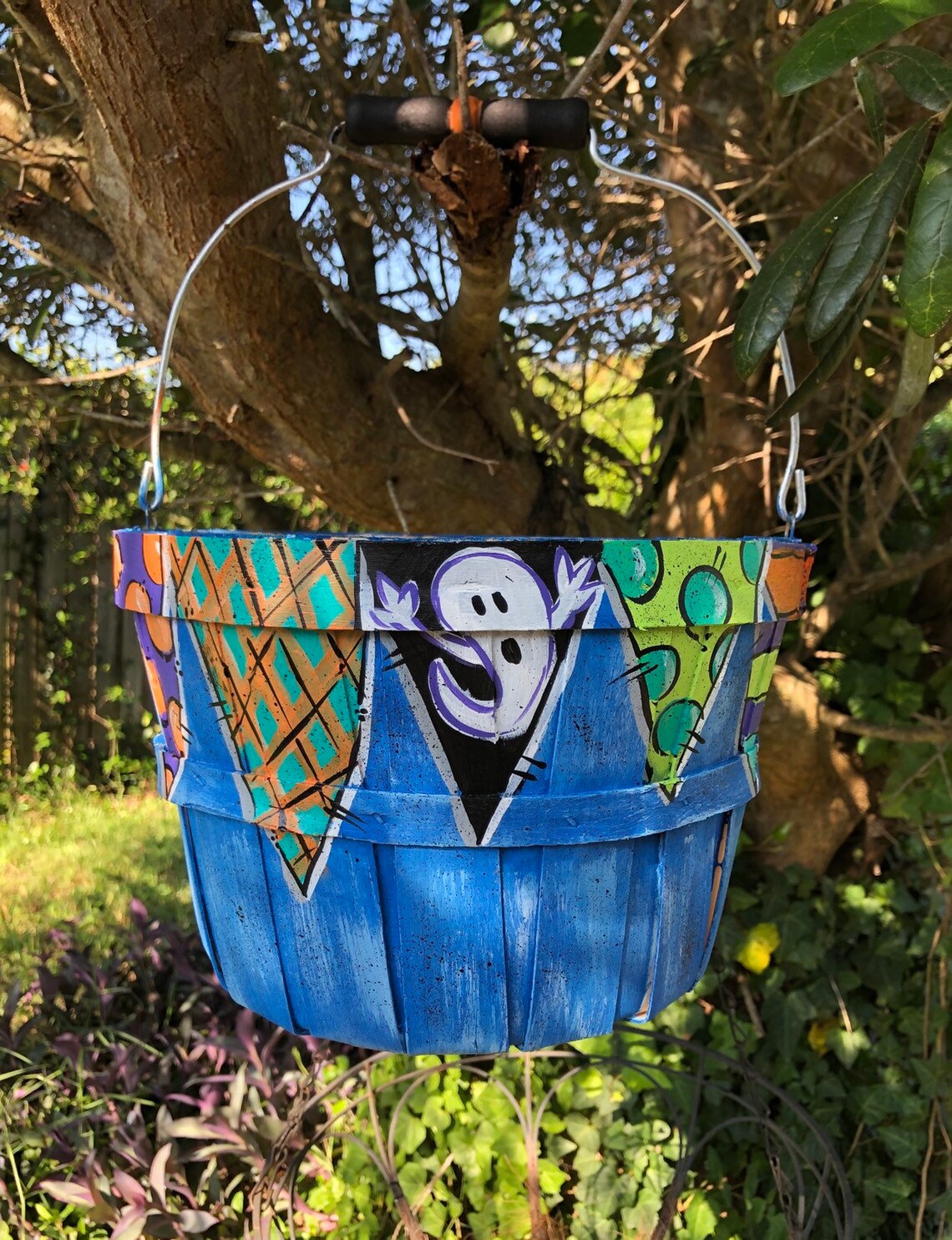 Trick or Treat Basket Halloween Halloween Basket Etsy