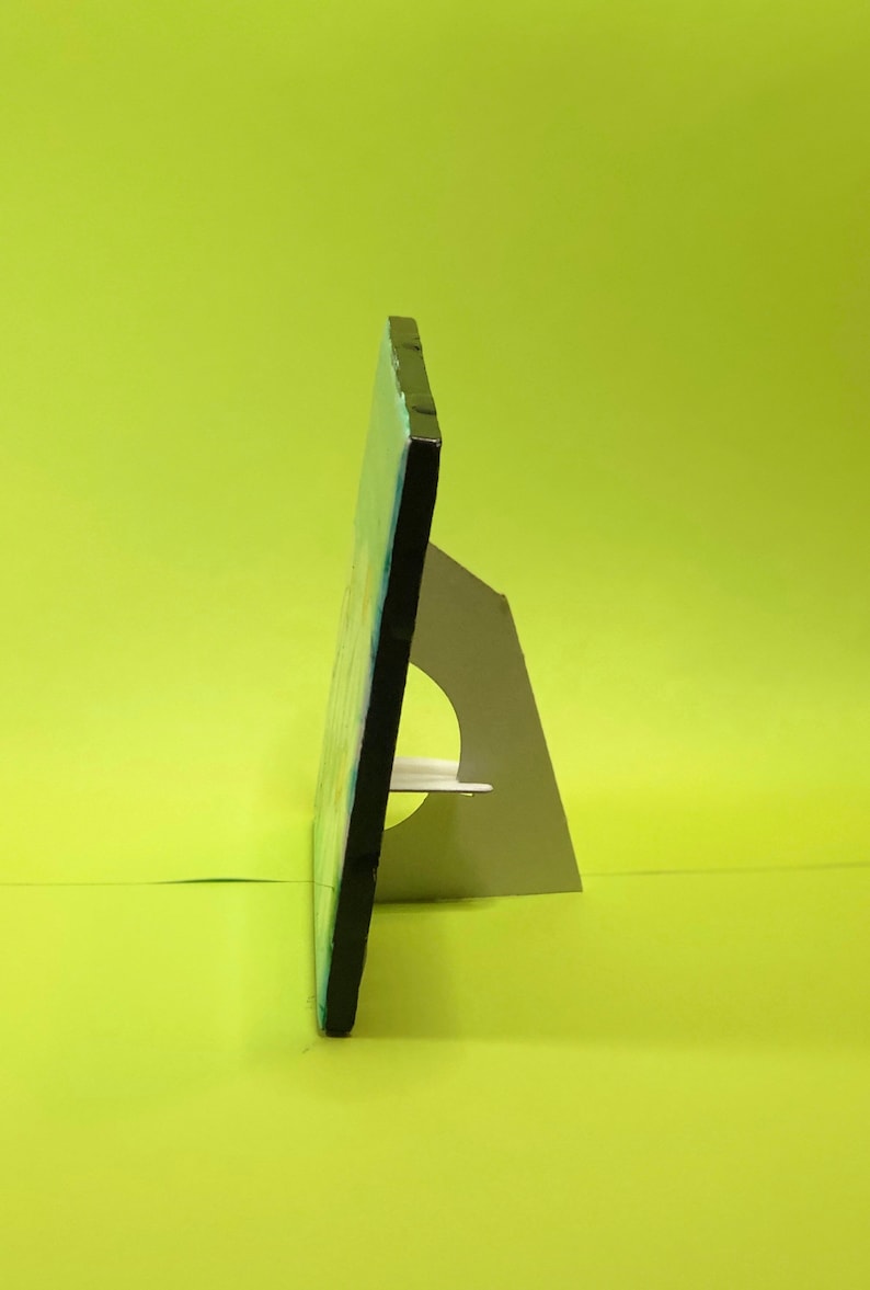 Hand painted ceramic tile desk art desk decor birthday Etsy