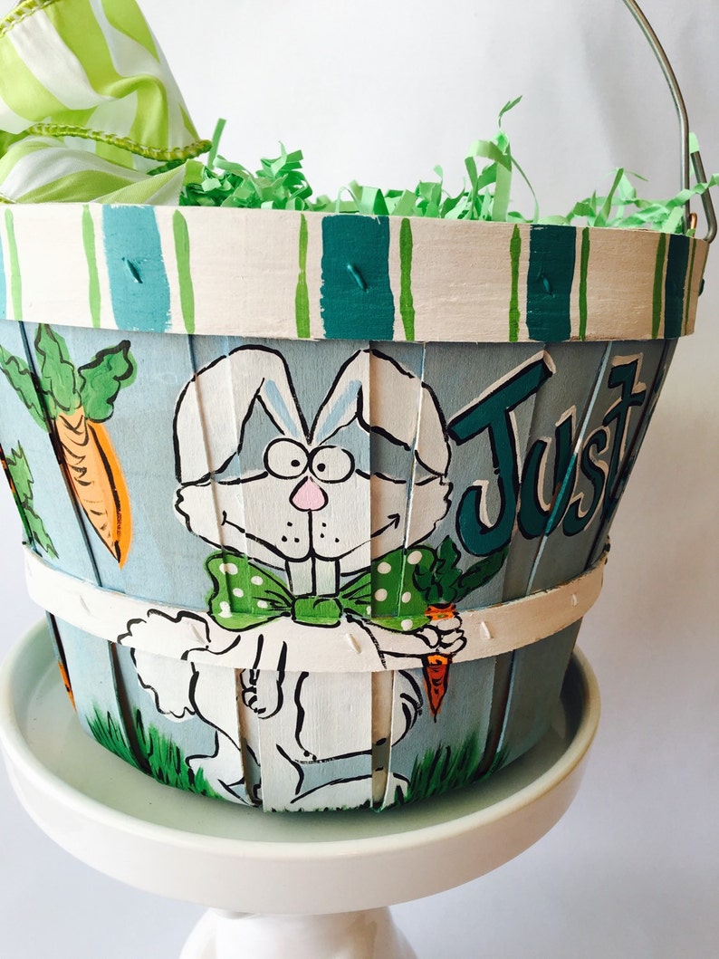 Easter Basket Easter Egg Basket Boy Easter Basket Easter Etsy