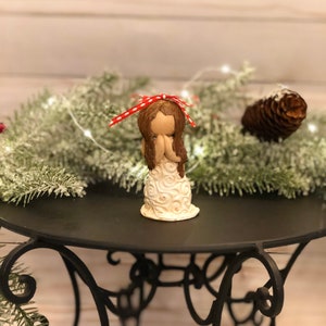 Angel Christmas ornament | Angel ornament | hand sculpted ornament