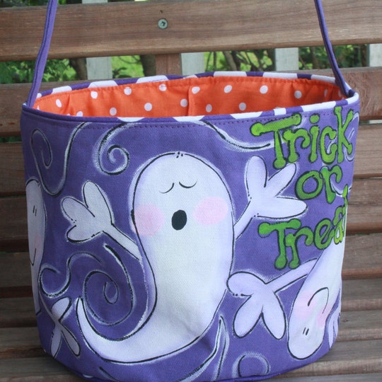 Trick or Treat bag, bucket, Halloween,