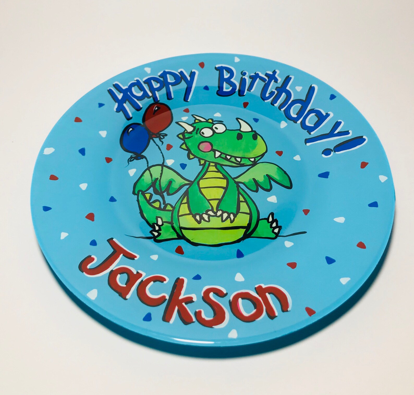 Happy Birthday Plate Personalized Birthday Plate Etsy