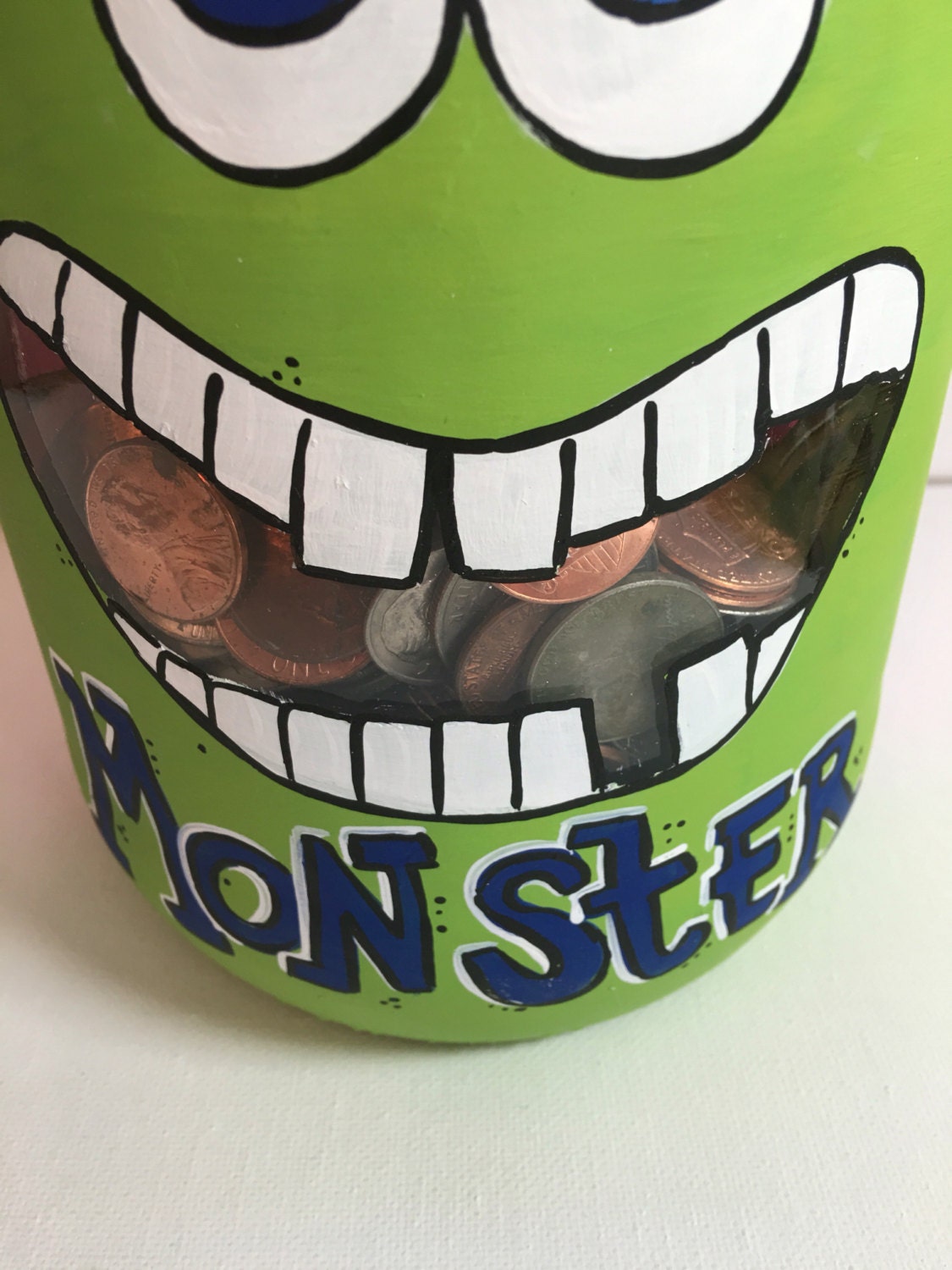 Bank Piggy Bank Monster Mouth Bank Personalized Piggy Etsy UK