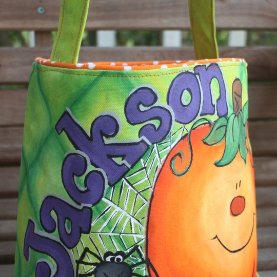 Trick or Treat bag, bucket, Halloween,